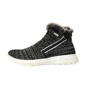 Telic Apres-Ski Recovery Comfort Boot Granite Gray SZ 7 Ankle High top Faux Fur